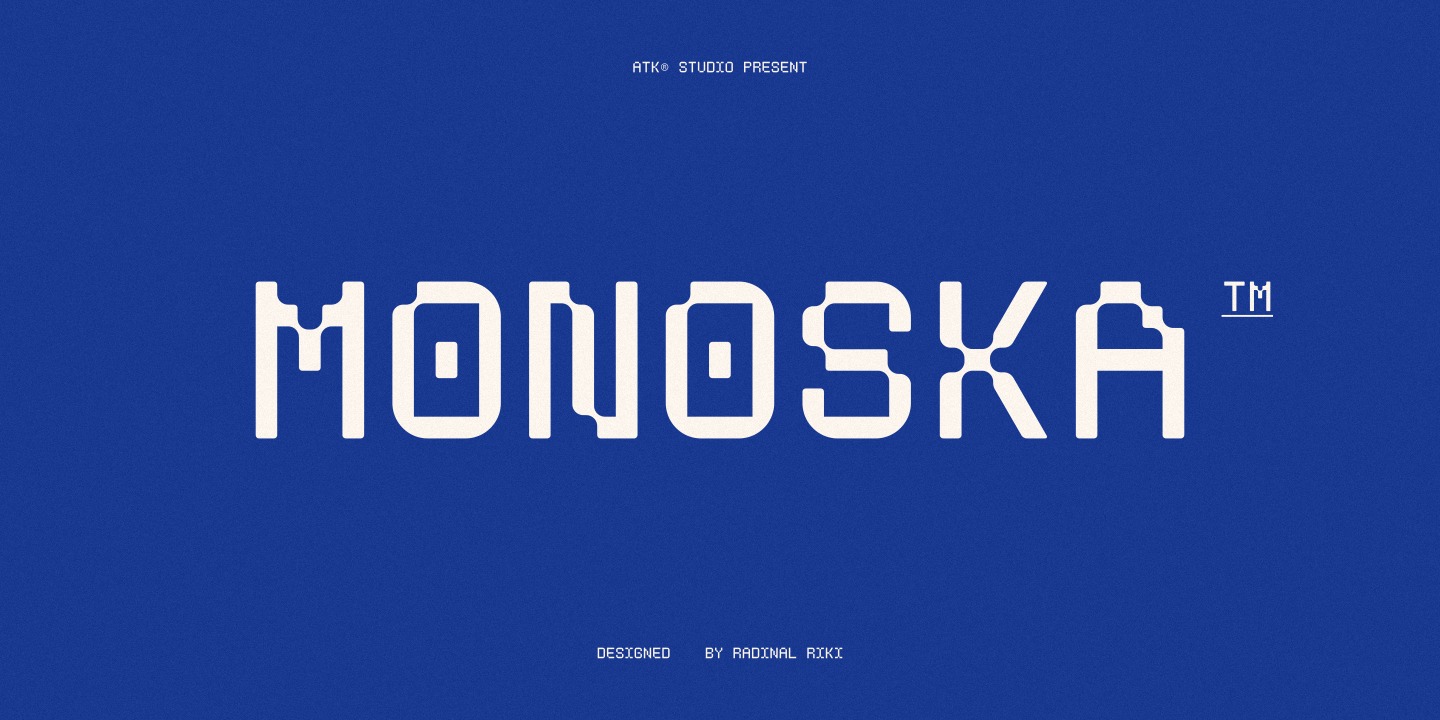 Шрифт Monoska